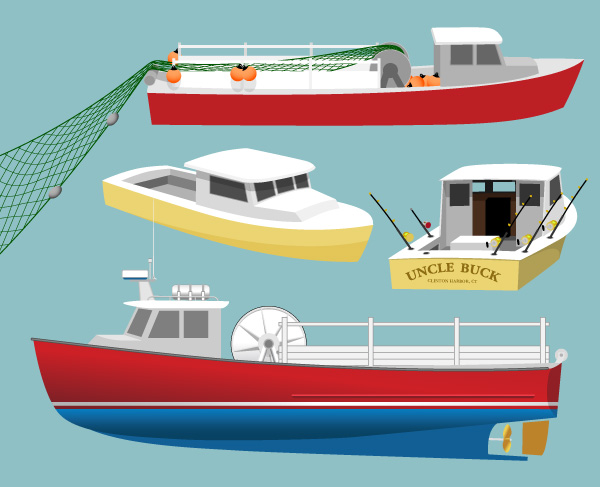 Boat Hull Illustrations