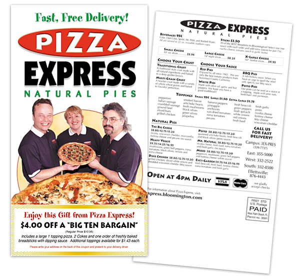 Pizza Express 6x11 Mailer